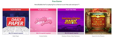 double bubble free spins.